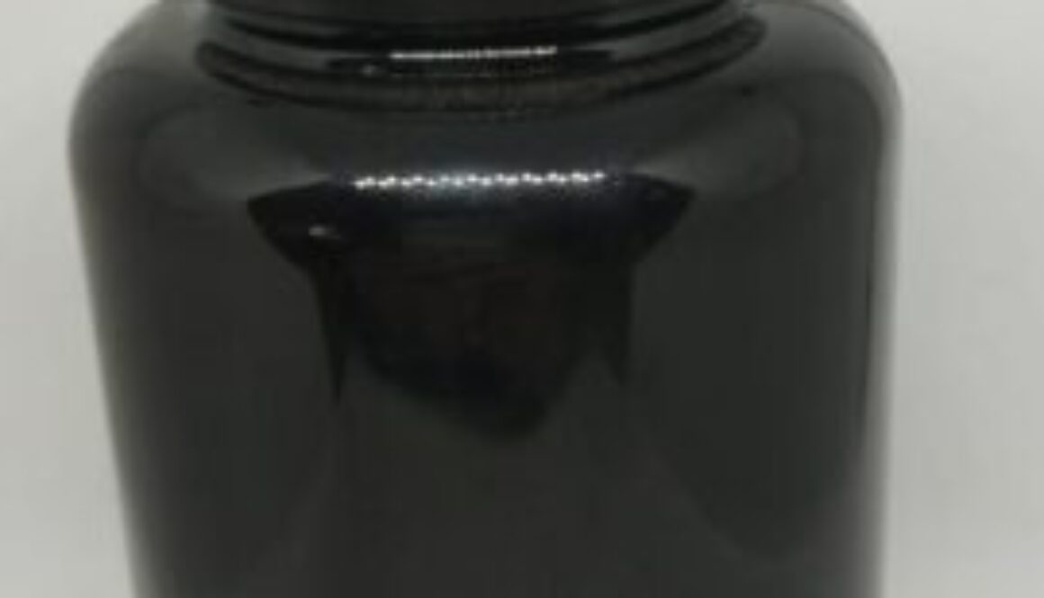 Botol kapsul body hitam 300ml